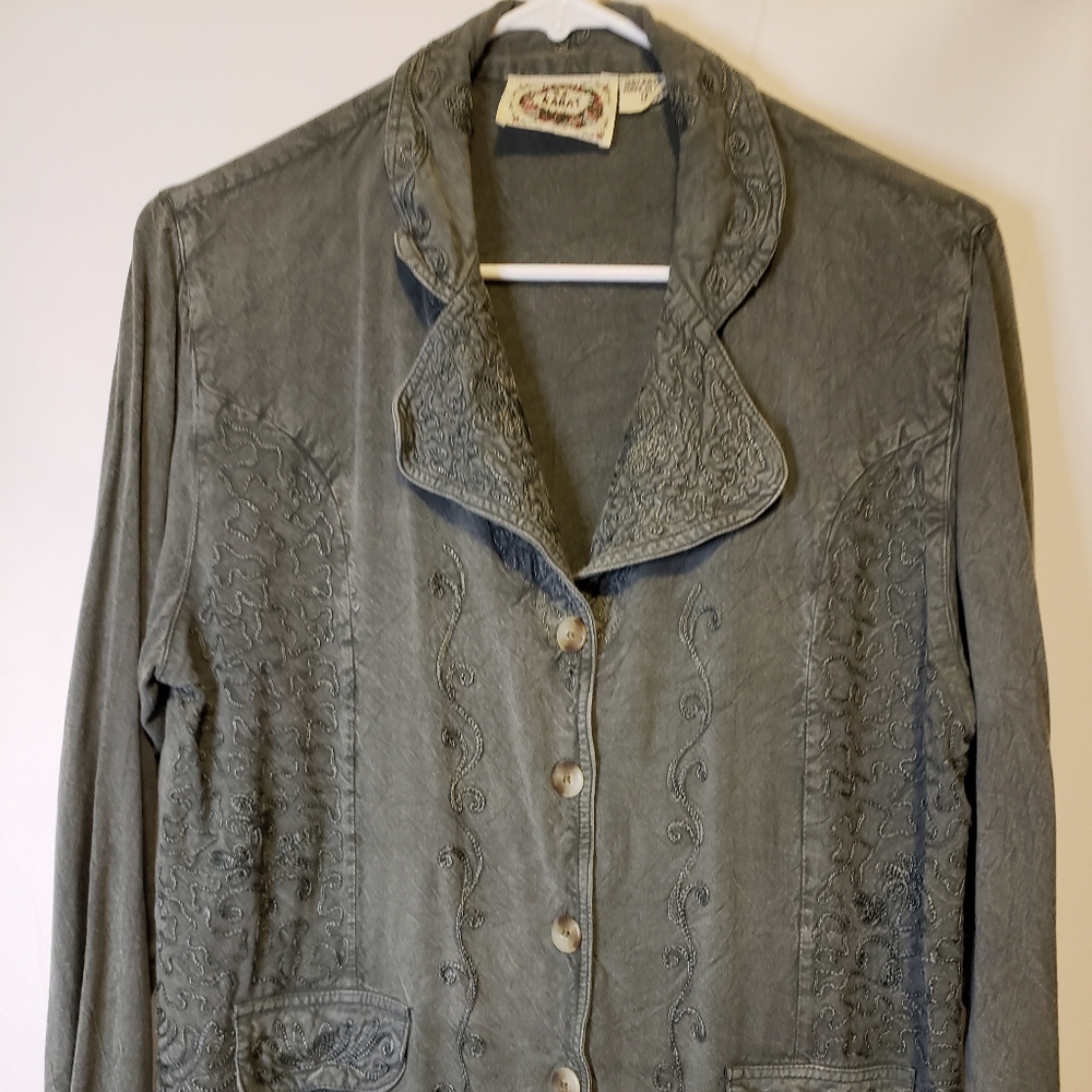 24Karat Jacket Moss Jacket Size 12 Light‎ Wieght
